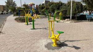 نصب دستگاهای وسایل ورزشی در بوستانهای صباشهر