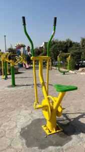 نصب دستگاهای وسایل ورزشی در بوستانهای صباشهر