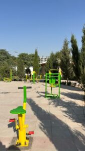 نصب دستگاهای وسایل ورزشی در بوستانهای صباشهر