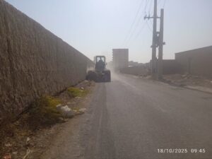 پاکسازی و ساماندهی نخالههای ساختمانی و زبالهها در صباشهر