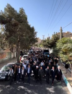 حضور گسترده مردم صباشهر و شاهد شهر در راهپیمایی یوم الله ۱۳ آبان