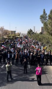 حضور گسترده مردم صباشهر و شاهد شهر در راهپیمایی یوم الله ۱۳ آبان