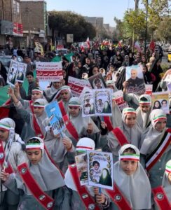 حضور گسترده مردم صباشهر و شاهد شهر در راهپیمایی یوم الله ۱۳ آبان