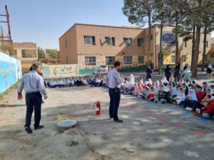 برگزاری دورههای آموزش اطفای حریق برای دانشآموزان صباشهر