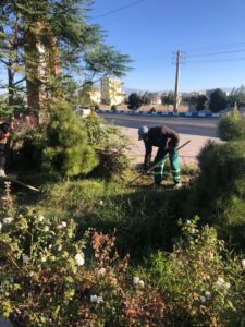 بهسازی فضای سبز شهری در صباشهر