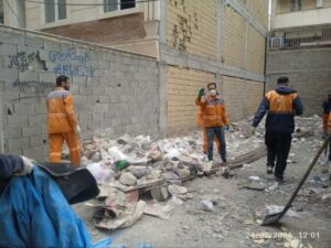 تداوم عملیات پاکسازی زمینهای خالی در صباشهر در قالب «طرح استقبال از بهار»