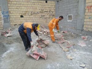 تداوم عملیات پاکسازی زمینهای خالی در صباشهر در قالب «طرح استقبال از بهار»