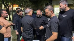 بازدید رییس کلانتری ۲۲صباشهر از موکبهای پذیرایی سطح صباشهر