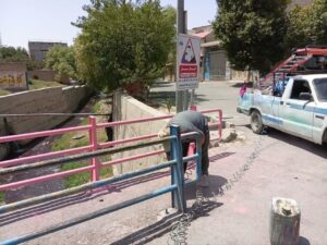 پلهای رودخانه شادچای صباشهر رنگآمیزی شدند
