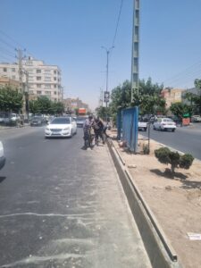 بهسازی رفیوژ میانی بلوارشهید یدالهی صباشهر