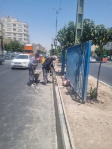 بهسازی رفیوژ میانی بلوارشهید یدالهی صباشهر