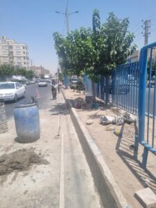 بهسازی رفیوژ میانی بلوارشهید یدالهی صباشهر