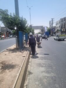 بهسازی رفیوژ میانی بلوارشهید یدالهی صباشهر
