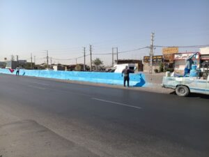 رنگآمیزی بیش از ده هزار متر مربع نیوجرسی محور آدران شهریار