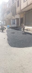 اجرای عملیات لکهگیری آسفالت در خیابان بصیرت صباشهر
