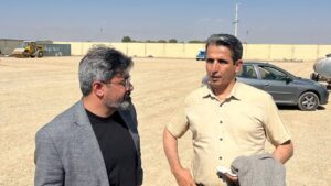 بازدید اعضای شورای اسلامی و شهردار صباشهر از پروژه زمین چمن مصنوعی شهرک آسمان